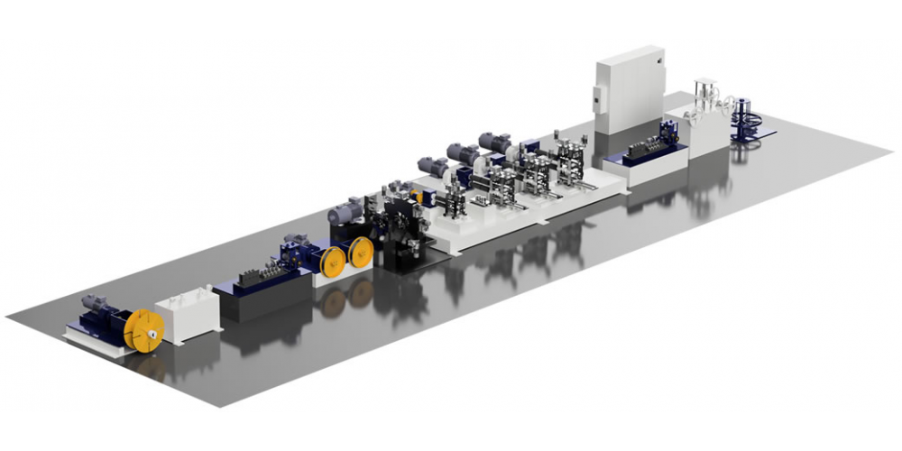 Dancerless Wire Flattening & Profiling Mills for the manufacturing of Triangular Wires, Support Rods or any other Flat & Profile Wires.