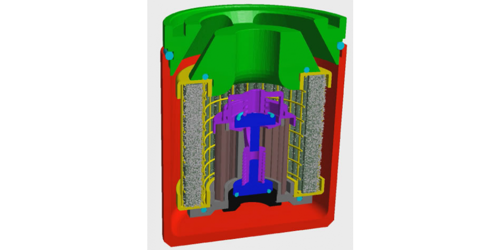 Simulation of filtration of particles in oil filter