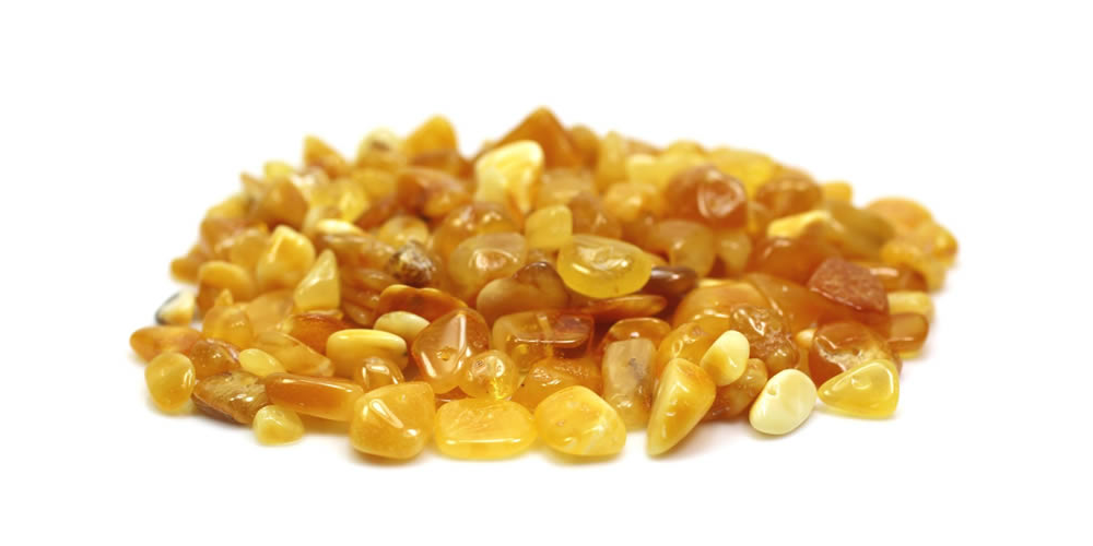 Amber granules
